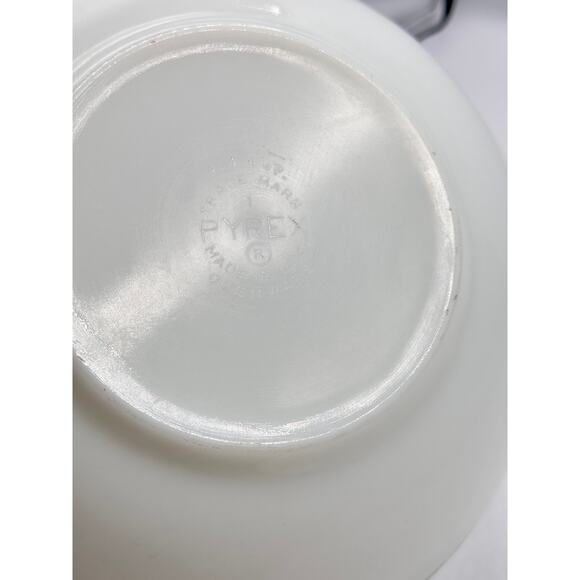 Vintage PYREX 404 Verde Autumn Floral Glass Mixing Bowl 4 Qt - Picture 7 of 7